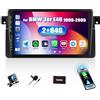 SIXWIN 2+64GB Android 13 Autoradio per BMW 3er E46 1999-2005 con CarPlay/Android Auto/Mirror Link, HD 9 TouchScreen Schermo Navigatore WiFi RDS FM Bluetooth Comandi al Volante
