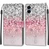 KENHONER Custodia per Samsung Galaxy A06, rosa | Portafoglio Pelle PU, Magnetica, Resistente Agli Urti, Scomparto Carte Credito, Pieghevole, Flip Libro, Motivo