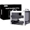 GeeekPi DeskPi RackMate T0 Plus, armadio server 4U da 10 pollici, mini rack profondo 260 mm con ripiano e pannello cieco, per NAS, AV e tecnologia di rete (argento)