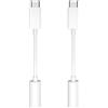 GNUADZ Adattatore jack per cuffie USB C a 3,5 mm, 2 pezzi USB C jack adattatore Aux compatibile con iPhone 16 Pro Max/16 Pro/16 Plus/16/15 Pro/15, Samsung Galaxy S24 S23 S22 S21 S20, Google Pixel 8/7