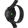 Niboow 22mm Cinturino per Garmin Fenix 8 47mm/Fenix E 47mm/Fenix 7 PRO Solar/Fenix 7/Epix 2 PRO 47mm, Uomo Donna Nylon Regolabile Cinturini per Garmin Fenix 6 GPS/Fenix 6 PRO GPS/Fenix 5 Plus - Nero