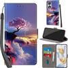 PHINIENLAND Cover per Honor 90 5G Case PU Pelle Custodia [Kickstand] [Chiusura magnetica] [Slot per Schede], Portafoglio Flip Custodia per Honor 90 5G,Montagna