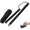 Ticfox Penna Touch, Pennino Capacitivo con Base a Molla, Stylus Pen con Corda a Molla da 90 Cm, Penna Touchscreen Capacitiva per Tablet, Smartphone, POS, GPS e Stampanti (Nero)