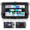 SIXWIN 2+64G Android 13 Autoradio per VW Golf 5 Golf 6 Touran Skoda Polo Touran Passat con Carplay/Android Auto/Mirrorlink,7 Pollici Touchscreen Schermo con WiFi GPS Bluetooth RDS/FM USB Type-C