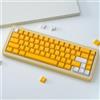 Sumgsn 136 tasti Doubleshot Keycaps Cherry Profilo giallo Keycap Set adatto per 61/64/87/104/108 Cherry Mx Switch tastiera meccanica