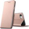 Verco iPhone 7 Cover, Custodia a Libro Pelle PU per Apple iPhone 7/8 Case Booklet Protettiva [magnetica integrata], Rosa