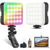 Zeadio Luce RGB Fotocamera Portatile Tascabile con Clip - Temperatura Colore 3000K-7000K CRI95, Piccola Luce per Selfie e Video per Riprese su Tavolo/Selfie/Cellulare/Fotografia, Confezione da 1