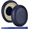 Adhiper Cuscinetti auricolari di ricambio compatibili con Jabra Evolve2 65 (65MS 65UC USB)/Evolve2 40 (40UC 40MS USB)/Elite 45h auricolari Bluetooth in pelle proteica e memory foam (blu)