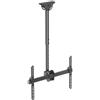 HALTERUNGSPROFI DHS6001 - Supporto da soffitto inclinabile, girevole a 360°, per 40, 42, 46, 47, 50, 55, 60, 63, 65, 70 pollici, TV VESA fino a 600 x 400, ideale per LCD LED TV 4K UHD