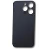 DHLK® Vetro Scocca copribatteria Compatibile con iPhone 14 PRO - No Logo (Nero)