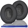 Umvowuxa Cuscinetti auricolari di ricambio Q45, compatibili con cuffie Anker Soundcore Space Q45, materiale a rete, leggeri e traspiranti (NT nero)