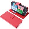 foto-kontor Custodia a Libro per Brondi Amico Smartphone (Non per Amico Smartphone 4G) di Colore Rosso