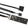 xiwai USB 2.0 9pin 10pin header 1 a 4 femmina Splitter cavo di prolunga HUB con IDE 5V connettore di alimentazione adattatore porta multilier