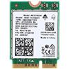 Annadue Scheda WiFi 6 AX201NGW, Adattatore di Rete Wireless M.2 CNVio2 2400 Mbps, Dual Band 2.4G/5G Bluetooth 5.0 per PC Desktop