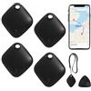 AURTEC Smart Air Tracker per Pets, Vehicles, Keys & Luggage - Compatibile con Apple Find My App (iOS Only), Real-Time Global Location Tracking, Long Battery Life, Geo-Fencing, confezione da 4