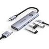 LENTION Hub USB-C con Tipo C 3.0, USB-A 3.0, HDMI 4K@60Hz, Ricarica PD da 100W, Pulsante di Controllo della Privacy per Lo Schermo HDMI, Compatibile con MacBook Pro 2025-2016, iPad Pro, iPhone 17