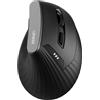 Uineer Mouse verticale wireless, mouse bluetooth (2,4 G+BT4.0/BT5.0), Ergonomico per il Comodo e la Riduzione dello Stress al Polso, Ideale per l'uso a Casa,Ufficio(Nero opaco)