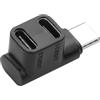 YACSEJAO Doppio adattatore splitter dati USB C 2 in 1 connettori USB tipo C supportano ricarica rapida da 100 W, trasferimento dati USB 3.1 (10 Gbps) e risoluzione 4K (60 Hz)