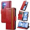 MOJIA Cover per Doogee Note 56X / Note 56X Pro, PU Custodia Antiurto Resistente ai Graffi, Custodia Flip Portafoglio per Telefono con Supporto e Slot per Schede. Rosso