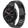 Simpeak Cinturino Compatibile per Samsung Gear S3/S3 Frontier/Galaxy Watch 3 45mm/Classic/Galaxy Watch 46mm Galaxy Watch Active 40mm Banda in Acciaio Inossidabile 22mm,Fibbia di Metallo, Nero