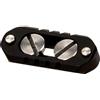 Tilta NATO TA-NRA-18-B - Attacco a binario con vite a intaglio e cacciavite a taglio, 18 mm, colore: Grigio titanio
