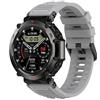 GIOPUEY Cinturini Compatibile con Amazfit T-Rex Ultra, Morbido Silicone Cinturino [Resistente all'Usura] [Traspirante] - Grey