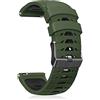 CeiBand Cinturino Silicone per ANSE Larghe 20mm, Uomo Donna Morbido Sportivo Cinturini Ricambio per Samsung Amazfit Huawei Garmin Ticwatch Watch Smartwatch - Verde/Nero