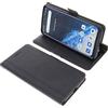 foto-kontor Custodia a libro compatibile con Oukitel C25 cover di colore nero