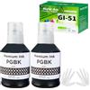 FANSHENG GI51 Inchiostro Compatibile con Canon GI-51 Flaconi di Inchiostro per Pixma G1520 G1560 G2520 G2560 G3520 G3560 G1530 G2570 G4570 G3570 Series (2 Pack, Nerox2)