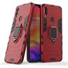 MaiJin LuluMain Compatibile con Xiaomi Redmi Note7 (PRO) Cover, Custodia Armor Anello Cavalletto (Funziona con Il Supporto Magnetico per Auto) Case Paraurti per Redmi Note 7, Redmi Note 7 PRO (Rosso)