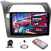 Inefala [4G+128G] Inefala Android 15 Autoradio per Honda Civic 2006-2011 con Wireless Carplay Android Auto, 9 Pollici Touchscreen Stereo Auto Bluetooth con Navi GPS WiFi RDS/FM SWC Retrocamera Mic