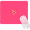 Ksriylm Tappetino per Mouse,Barbie Rosa A Forma Di Cuore Mouse Pad Adatto All'Ufficio,Personalità Tappeto Mouse Durevole E Facile Da Pulire,Superficie Antiscivolo Per Lavabile