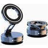 ElecTerraSphere Porta Cellulare Auto per Magsafe,Magnetico Supporto Telefono Auto,Ventosa per Telefono,360° Regolabile Porta Telefono,Vacuum Magnetic Phone Holder per Smartphone,Nero