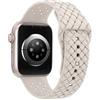 MaEiol Silicone Cinturino per Apple Watch 41mm /40mm /38mm /42mm(Series 11/10), Cinturino Morbido Sportivo Traspirante Donne Uomini per Apple Watch SE/Series 11 10 9 8 7 6 5 4 3 2 1, Starlight