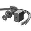 HKY 45W USB C Caricatore per Meta Quest 3 3S 2, Meta Quest Pro VR-Brille, Meta Quest 3/2/Pro, Pico 4, Meta Quest Pro VR USB-C Testa AN45A-59CFKCB, Occhiali di Realtà Virtuale, PC Steam VR Accessori