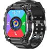 Rainbuvvy 4G Smart Watch Quad Core 3GB 32GB Fotocamera Rotante Orologio da Uomo 2.06 AMOLED HD Schermo Smartwatch WiFi Bluetooth GPS Fitness Tracker Orologio Sportivo (Nero)