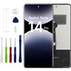 Duotipa Display TFT compatibile con Redmi Note 14 Pro 5G 6.67 LCD Display Touch Screen Digitizer Montaggio con Kit di strumenti di riparazione, No Fingerprint Function