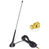 Eightwood DAB DAB + Antenna Autoradio MCX Antenna con cavo di prolunga RG174 300 cm per ricezione radio digitale Blaupunkt Beat TechniSat Pioneer Sony Kenwood Alpine