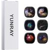 YUNRAY Galaxy Projector Disc - Diapositiva per proiettore Ultra HD, compatibile con YUNRAY Galaxy Projector Pro e modelli SKE-TKQ01 & BL-DQY02 (Pro Version) - Set di 6 Dischi