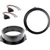Sound Way Adattatori Altoparlanti, Supporti 16,5 cm/ 165mm per Audi A4/A5/S5/Q5, Kit Installazione Plug & Play per portiere posteriori