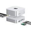 ORICO MiniLink Hub USB C 8 in 1: Docking Station ad Alta Velocità con 10Gbps, Porta RJ45 2.5G, Lettore Schede SD/TF | Perfetto per Mac mini M4/M4 Pro, MacBook e Mac