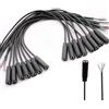 RUNCCI-YUN 15Pcs connettore jack femmina 3.5mm,connettori jack 3,5 a saldare,connettore audio jack 3,5mm, jack 3.5mm TRRS 4 poli jack stereo per riparare cavi audio per cuffie (30 cm)
