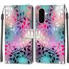 KENHONER Cover Compatibile con Samsung Galaxy A56, Resistente Pelle PU Flip Libro Custodia [Protezione Completa] [Slot per Scheda] [Funzione di Supporto], foglia
