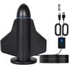 Colexy Antenna TV Interna Digitale, Potente Ricezione a Lungo Raggio, Facile Installazione, Supporta 4K/1080p, VHF/UHF, DVB-T - Ideale per Smart TV e Uso Portatile, Cavo Coassiale 5 Metr