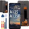 Yuxyiony Nuovo Schermo di Ricambio Per Samsung Galaxy A13 4G A135 SM-A135F Display LCD Riparazione Dello Schermo e Sostituzione Strumento Accessori