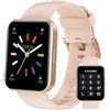 Generico Smartwatch Donna con Chiamate Bluetooth, Cardiofrequenzimetro SpO2, 100 Sport, Notifiche Messaggi, Impermeabile IP68, Contapassi e Sonno, Orologio Fitness per Android i iOS