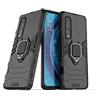 LuluMain Compatibile con OPPO Find X2 Pro Cover, Custodia Armor Anello Cavalletto (Funziona con il Supporto Magnetico per Auto) Case Paraurti (Nero)