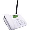 YIWEOG Telefono fisso senza fili 2G Supporto telefonico da tavolo GSM 850/900/1800/1900MHZ Scheda SIM Telefono cordless con antenna Radio Sveglia Funzione SMS per casa Casa Call Center Ufficio