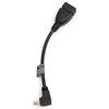 System-S Mini USB (maschio) angolare verso il basso, 90 gradi, cavo host USB On-The-Go su USB tipo A (Female) adattatore cavo 13,5 cm