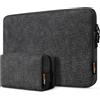 ROEPHY Custodia protettiva impermeabile per computer portatile da 13 pollici, per MacBook Air M4/M3/M2/M1 (2025-2020), MacBook Pro M2/M1 da 13 pollici, nero e grigio